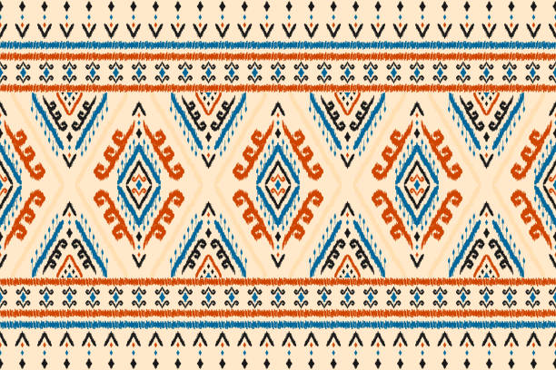 istock Carpet ethnic ikat pattern art. Aztec ethnic seamless pattern in tribal. Mexican style. 2193965659