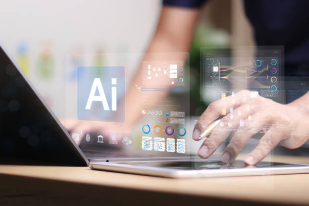 istock Chat with AI or Artificial Intelligence. Young businessman chatting with a smart AI or artificial intelligence using an artificial intelligence chatbot developed by OpenAI. 2193968166