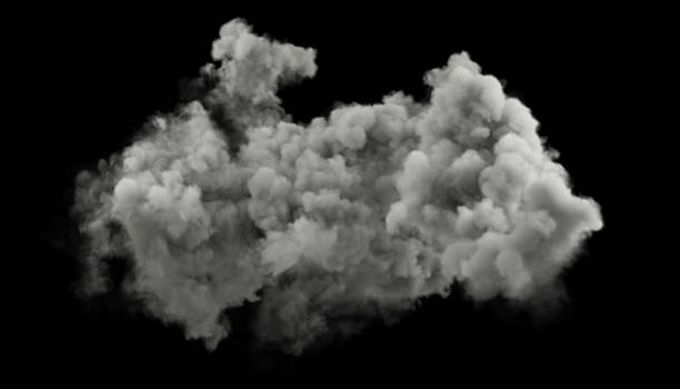 istock Realistic pollution clouds flowing free shapes black backgrounds 3d rendering 2193969959