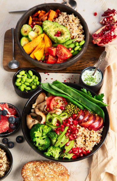 istock Gourmet and nutritious vegan meal. Healthy eating concept 2193971275