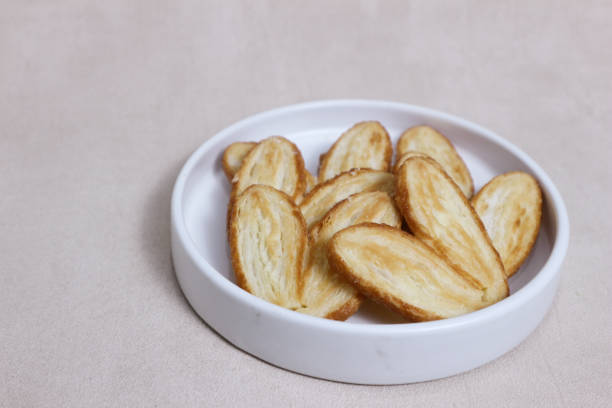 Delicious Palmiers on a White Plate