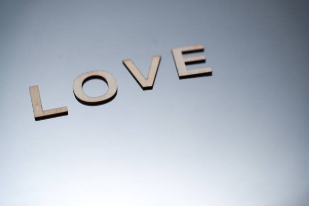 Lettering of the word -Love - for banner, template or design use
