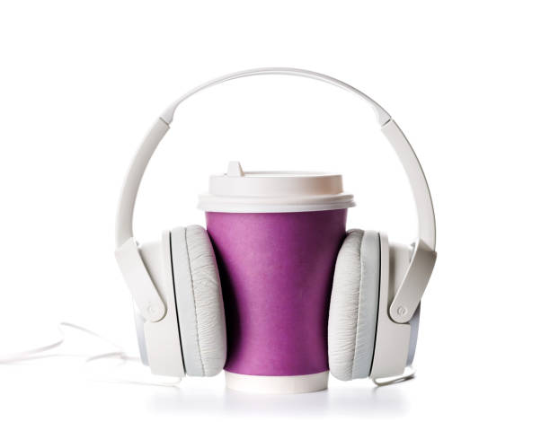 istock A paper coffee cup paired with headphones placed on a clean white background 2193979476