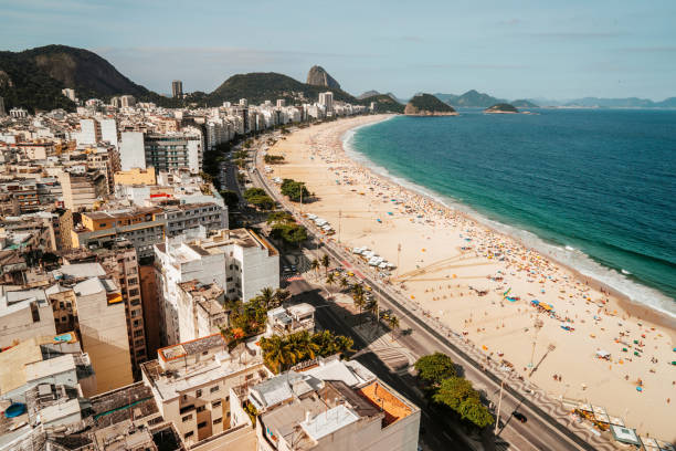 istock Copacabana Beach Panoramic View with Cityscape, Favelas, and Ocean 2193979835