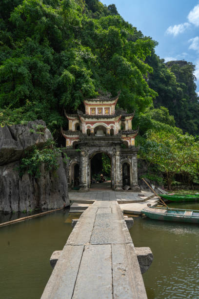 istock Rock cliffs and cave temples, Tam Coc, Vietnam 2193982011