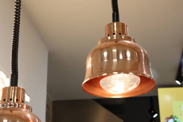 istock Stylish and Elegant Copper Pendant Lamp Featuring a Beautiful Vintage Design for Any Space 2193983777