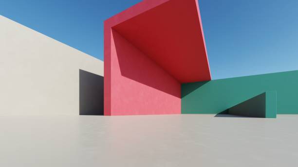 istock 3d illustration of abstract minimal architecture background, geometric architectural design, 3d rendering 2193984851