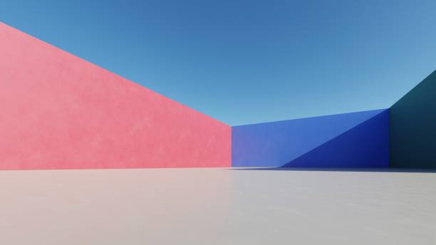 istock 3d illustration of abstract minimal architecture background, geometric architectural design, 3d rendering 2193984852