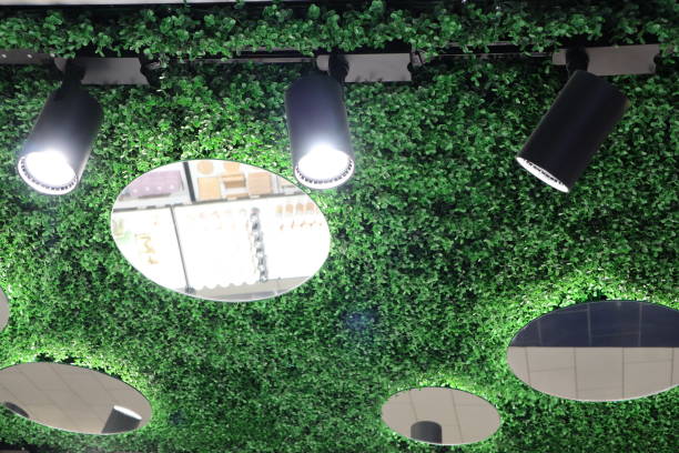 istock Modern Greenery Ceiling Design with Spotlights A Chic and Fresh Take on Contemporary Spaces 2193985759