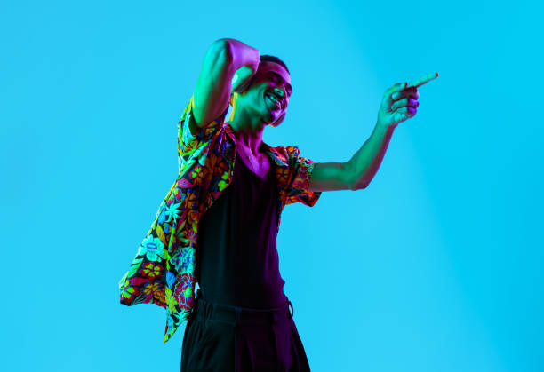 istock African man portrait in studio on colorful background 2193986376