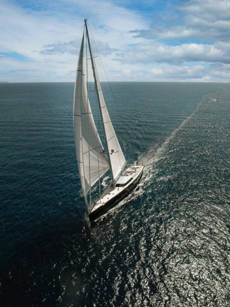 istock Sailing super yachts at the Mediterranean Sea. 2193987231