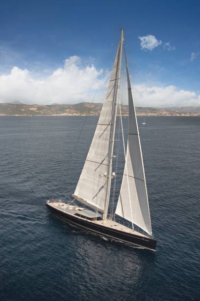 istock Sailing super yachts at the Mediterranean Sea. 2193987397