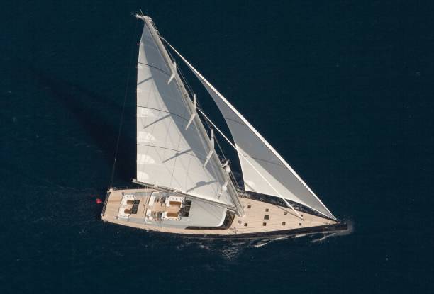 istock Sailing super yachts at the Mediterranean Sea. 2193987427