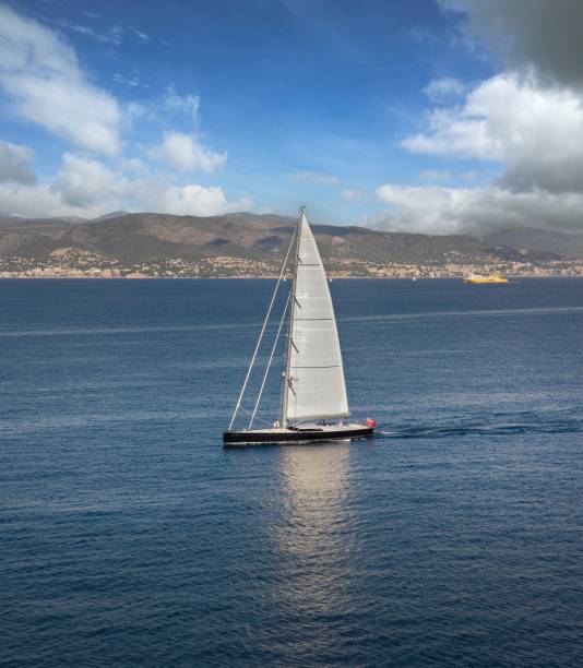 istock Sailing super yachts at the Mediterranean Sea. 2193987505
