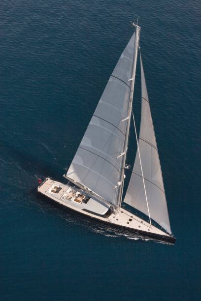 istock Sailing super yachts at the Mediterranean Sea. 2193987507