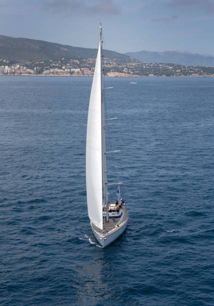 istock Sailing super yachts at the Mediterranean Sea. = 2193987965
