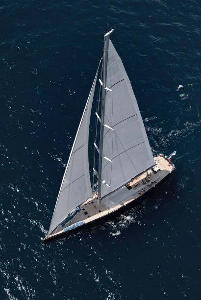 istock Sailing super yachts at the Mediterranean Sea. = 2193988114