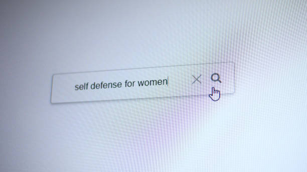 istock A search bar with the entering query Self defense for women 2193988129