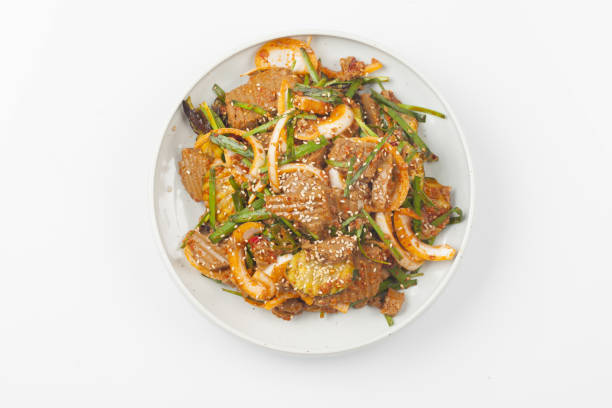 istock A side dish made with acorn jelly mixed with various vegetables and seasonings. 2193988905