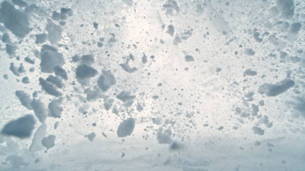 istock Detail of Snow Avalanche Moving Towards Camera. 2193993206