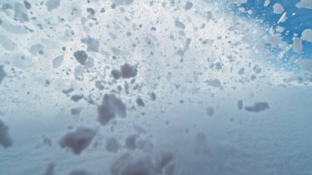 istock Detail of Snow Avalanche Moving Towards Camera. 2193993214