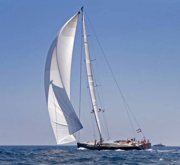 istock Sailing super yachts at the Mediterranean Sea 2193994204