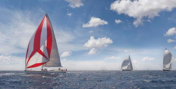 istock Sailing super yachts at the Mediterranean Sea 2193994276