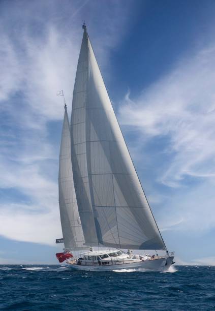 istock Sailing super yachts at the Mediterranean Sea 2193994336