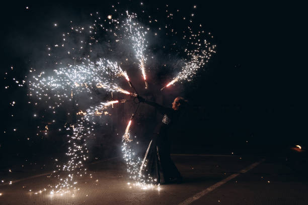 istock fireshow artist woman 2193996853