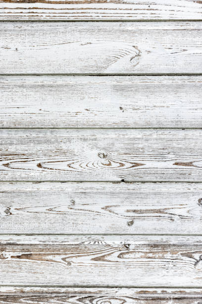 istock White Wooden Surface with Peeling Paint and Weathered Texture 2194001294