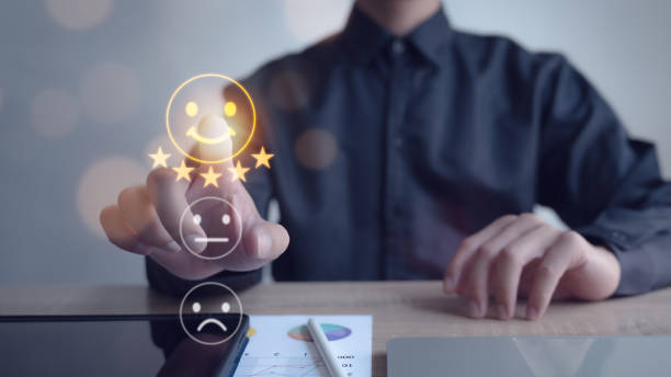 istock Users rate online service experience, customer satisfaction survey concept. 2194003427
