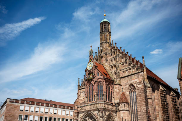 View of the historic old town of Nuremberg with the Frauenkirche.