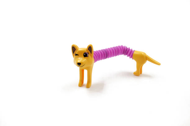 toy dog with a stretchy belly, slinky dog