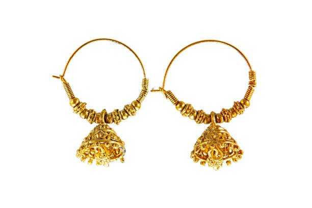 istock Golden indian traditional  indian earrings 2194008175
