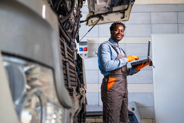 istock Truck repair and service. 2194015919