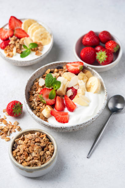 istock Yogurt bowl with fruits and granola 2194018457