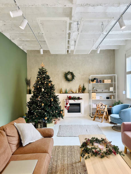 istock Christmas living room decor 2194020330