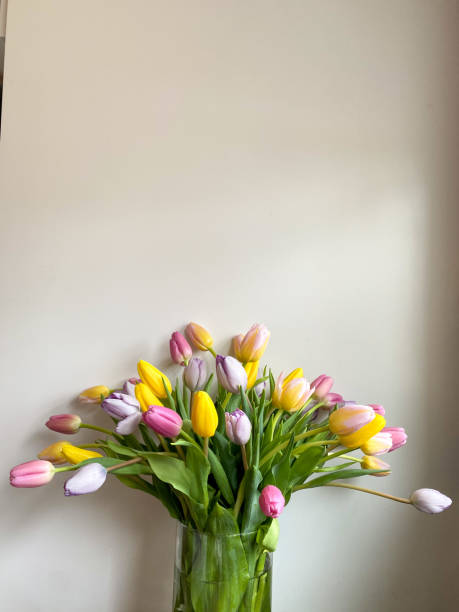 istock Vase Of Colorful Spring Tulips 2194020359