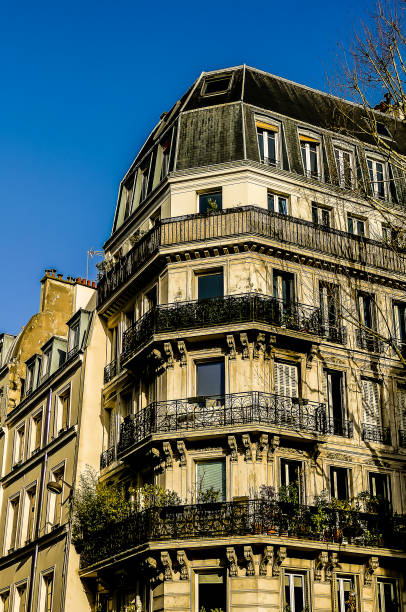 istock A tall building with a balcony and a balcony railing 2194023044