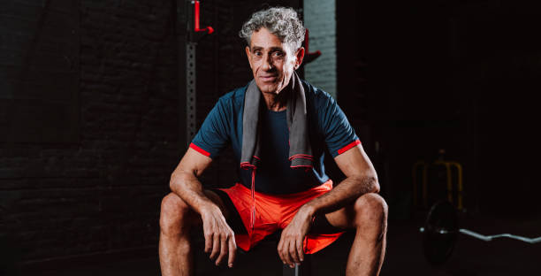 istock Fit senior man in the gym 2194024991