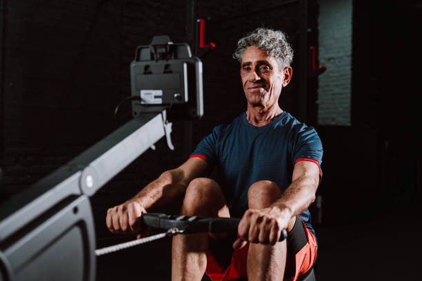 istock Fit senior man in the gym. 2194026479