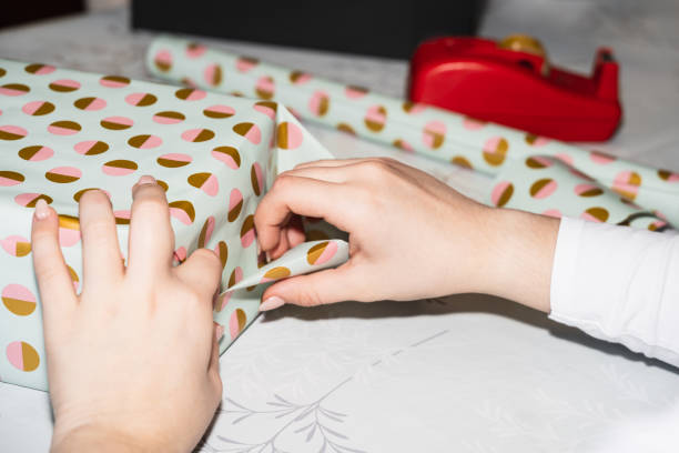 istock Gift, decorative paper and transparent adhesive paper 2194031183
