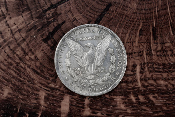 Old USA US silver dollar coin