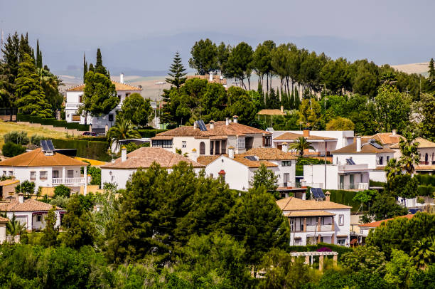 istock A small town with many houses and trees 2194039124