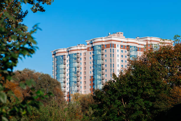istock high rise multi apartment building real estate object modern ordinary exterior design urban park environment space spring season day blue sky background space 2194040941