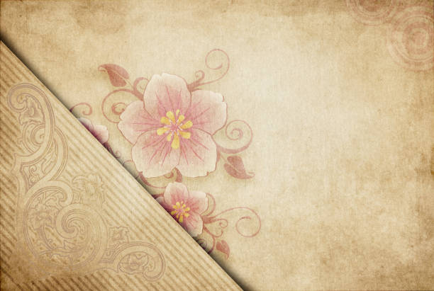 Vintage invitation card template design.