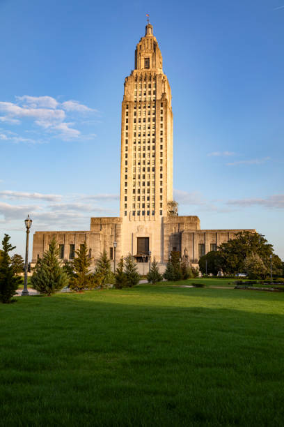 istock Louisiana State Capitol in Golden Hour Light 2194045083