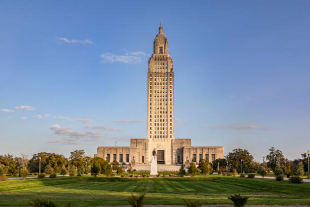 istock Louisiana State Capitol in Golden Hour Light 2194045088