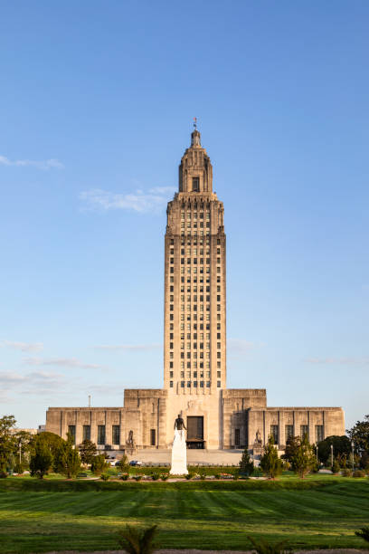 istock Louisiana State Capitol in Golden Hour Light 2194045093