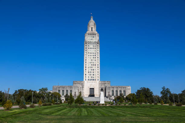 istock Louisiana State Capitol and Grounds Under a Clear Blue Sky 2194045118